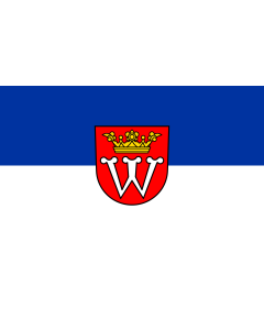 Flag: Weikersheim |  landscape flag | 1.35m² | 14.5sqft | 90x150cm | 3x5ft 