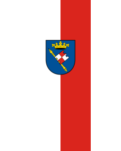 Flag: Lauda-Königshofen |  portrait flag | 3.5m² | 38sqft | 300x120cm | 10x4ft 
