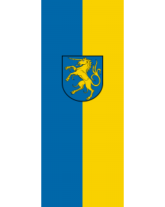 Vertical Hanging Beam Flag: Giengen an der Brenz |  portrait flag | 3.5m² | 38sqft | 300x120cm | 10x4ft 