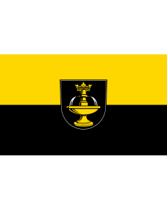 Flag: Königsbronn |  landscape flag | 1.35m² | 14.5sqft | 90x150cm | 3x5ft 