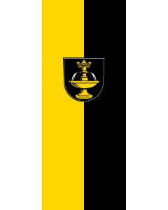 Flag: Königsbronn |  portrait flag | 3.5m² | 38sqft | 300x120cm | 10x4ft 