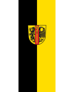 Bandera de Bandera vertical con potencia Ostalbkreis (Kreis) | bandera vertical | 3.5m² | 300x120cm