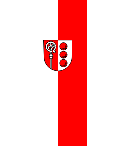 Flag: Abtsgmünd | portrait flag | 3.5m² | 38sqft | 300x120cm | 10x4ft