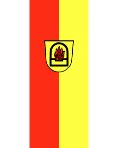 Vertical Hanging Beam Flag: Essingen |  portrait flag | 3.5m² | 38sqft | 300x120cm | 10x4ft 