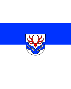 Flag: Hüttlingen |  landscape flag | 1.35m² | 14.5sqft | 90x150cm | 3x5ft 