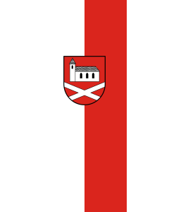 Flag: Kirchheim am Ries |  portrait flag | 3.5m² | 38sqft | 300x120cm | 10x4ft 