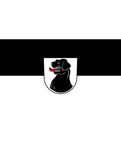 Flag: Mögglingen |  landscape flag | 1.35m² | 14.5sqft | 90x150cm | 3x5ft 