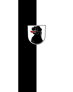 Flag: Mögglingen |  portrait flag | 3.5m² | 38sqft | 300x120cm | 10x4ft 
