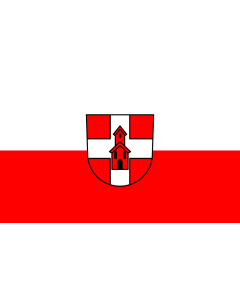 Flag: Mutlangen |  landscape flag | 1.35m² | 14.5sqft | 90x150cm | 3x5ft 
