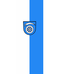 Bandera de Bandera vertical con manga cerrada para potencia Ruppertshofen | bandera vertical | 6m² | 400x150cm