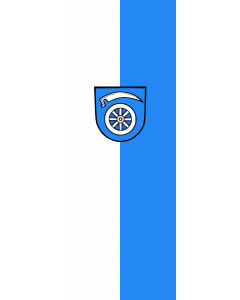 Vertical Hanging Beam Flag: Ruppertshofen |  portrait flag | 6m² | 64sqft | 400x150cm | 13x5ft 