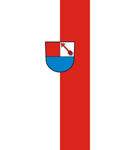 Bandera de Bandera vertical con potencia Schechingen | bandera vertical | 3.5m² | 300x120cm