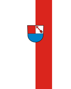 Bandera de Bandera vertical con potencia Schechingen | bandera vertical | 6m² | 400x150cm