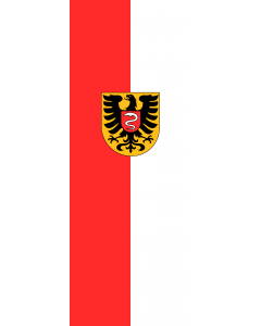 Vertical Hanging Swivel Crossbar Banner Flag: Aalen |  portrait flag | 6m² | 64sqft | 400x150cm | 13x5ft 