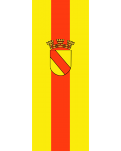 Vertical Hanging Swivel Crossbar Banner Flag: Baden-Baden |  portrait flag | 6m² | 64sqft | 400x150cm | 13x5ft 