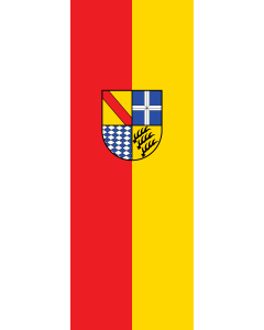 Bandera de Bandera vertical con potencia Karlsruhe (Kreis) | bandera vertical | 6m² | 400x150cm