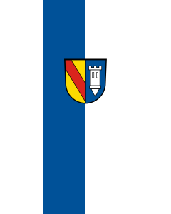 Bandera de Bandera vertical con potencia Ettlingen | bandera vertical | 3.5m² | 300x120cm