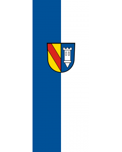 Vertical Hanging Swivel Crossbar Banner Flag: Ettlingen |  portrait flag | 6m² | 64sqft | 400x150cm | 13x5ft 