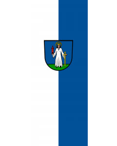 Vertical Hanging Beam Flag: Forst |  portrait flag | 3.5m² | 38sqft | 300x120cm | 10x4ft 