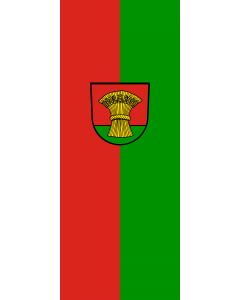 Vertical Hanging Beam Flag: Gondelsheim |  portrait flag | 3.5m² | 38sqft | 300x120cm | 10x4ft 