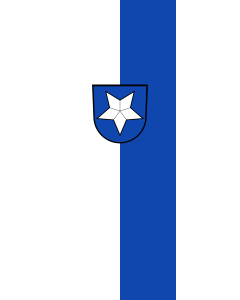 Bandera de Bandera vertical con potencia Kronau | bandera vertical | 6m² | 400x150cm