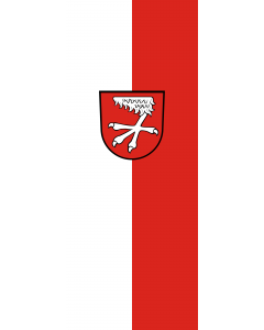 Vertical Hanging Beam Flag: Kürnbach |  portrait flag | 3.5m² | 38sqft | 300x120cm | 10x4ft 