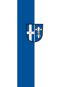 Bandera de Bandera vertical con potencia Philippsburg | bandera vertical | 3.5m² | 300x120cm