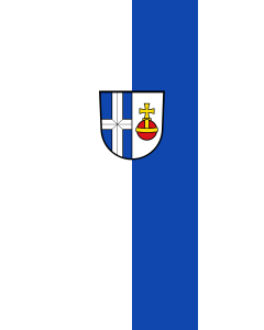 Bandera de Bandera vertical con manga cerrada para potencia Ubstadt-Weiher | bandera vertical | 3.5m² | 300x120cm