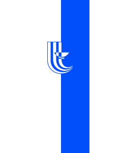 Bandera de Bandera vertical con potencia Karlsbad | bandera vertical | 6m² | 400x150cm