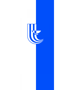 Vertical Hanging Beam Flag: Karlsbad |  portrait flag | 3.5m² | 38sqft | 300x120cm | 10x4ft 