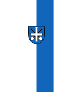 Bandera de Bandera vertical con potencia Graben-Neudorf | bandera vertical | 6m² | 400x150cm