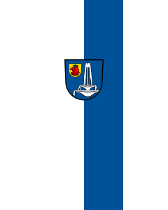 Bandera de Bandera vertical con manga cerrada para potencia Bad Schönborn | bandera vertical | 6m² | 400x150cm