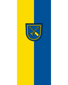 Flag: Linkenheim-Hochstetten |  portrait flag | 3.5m² | 38sqft | 300x120cm | 10x4ft 