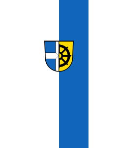 Bandera de Bandera vertical con manga cerrada para potencia Oberhausen-Rheinhausen | bandera vertical | 3.5m² | 300x120cm