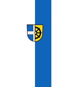 Bandera de  Oberhausen-Rheinhausen |  bandera vertical | 6m² | 400x150cm 