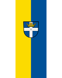 Bandera de Bandera vertical con potencia Rheinstetten | bandera vertical | 3.5m² | 300x120cm