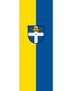 Bandera de  Rheinstetten |  bandera vertical | 6m² | 400x150cm 