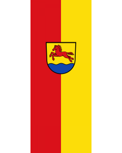 Vertical Hanging Beam Flag: Stutensee |  portrait flag | 3.5m² | 38sqft | 300x120cm | 10x4ft 