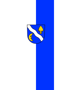 Flag: Waldbronn |  portrait flag | 3.5m² | 38sqft | 300x120cm | 10x4ft 