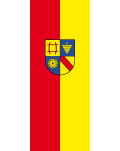 Bandera de Bandera vertical con potencia Rastatt (Kreis) | bandera vertical | 3.5m² | 300x120cm