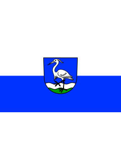 Flag: Au am Rhein |  landscape flag | 1.35m² | 14.5sqft | 90x150cm | 3x5ft 