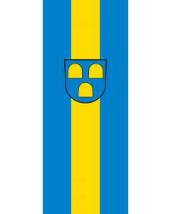 Vertical Hanging Beam Flag: Bühl |  portrait flag | 3.5m² | 38sqft | 300x120cm | 10x4ft 