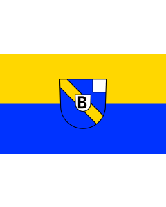 Flag: Bühlertal |  landscape flag | 1.35m² | 14.5sqft | 90x150cm | 3x5ft 