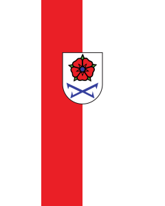 Bandera de Bandera vertical con potencia Gernsbach | bandera vertical | 3.5m² | 300x120cm