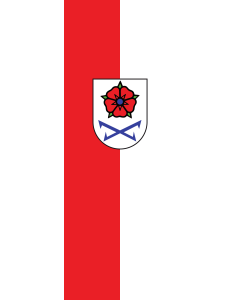 Bandera de Bandera vertical con potencia Gernsbach | bandera vertical | 6m² | 400x150cm