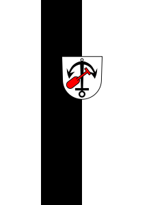 Flag: Iffezheim |  portrait flag | 3.5m² | 38sqft | 300x120cm | 10x4ft 