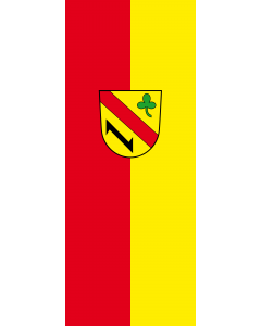 Vertical Hanging Beam Flag: Kuppenheim |  portrait flag | 3.5m² | 38sqft | 300x120cm | 10x4ft 