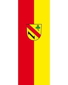 Vertical Hanging Swivel Crossbar Banner Flag: Kuppenheim |  portrait flag | 6m² | 64sqft | 400x150cm | 13x5ft 