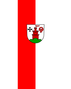 Flag: Sinzheim |  portrait flag | 3.5m² | 38sqft | 300x120cm | 10x4ft 