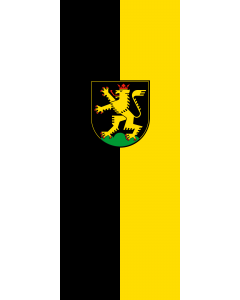 Vertical Hanging Beam Flag: Heidelberg |  portrait flag | 3.5m² | 38sqft | 300x120cm | 10x4ft 